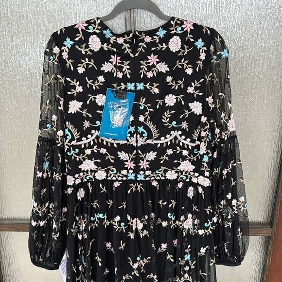 Mac Duggal EMBROIDERED BLOUSON SLEEVE GOWN size 6 $798 Anthropologie - Picture 12 of 15